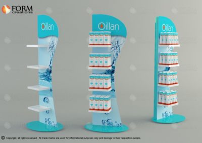 Cosmetic promotional stand (15249)